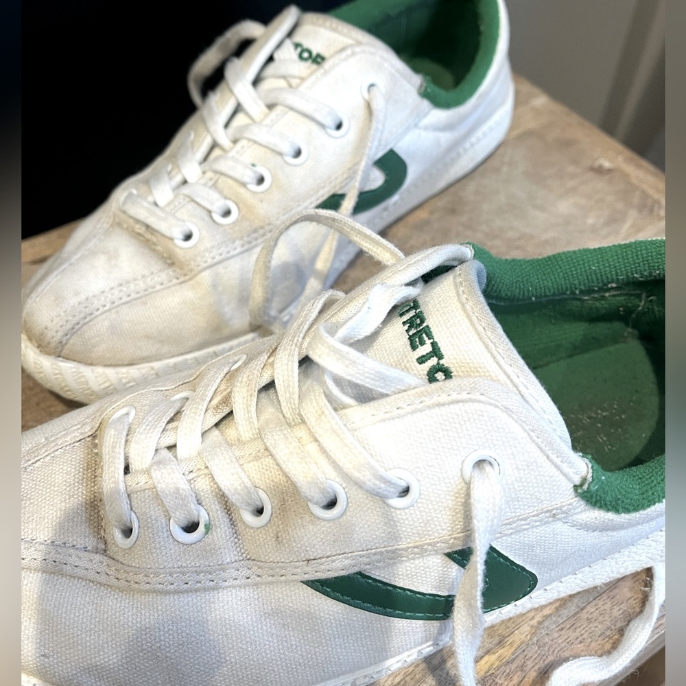 Tretorn tennis shoes green/white